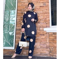 🔥🔥 HOT ITEM SALE RETAIL DAN BORONG 🔥🔥 SET BAJU LABUH ALA PUNJABI POLKADOT SET VIETNAM BAJU DAN SELUAR