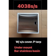 40cm x 38cm undermount kitchen sink Nano Black & matte stainless DIARKIS BRAND 3mm kapal
