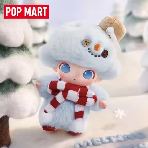 POP MART DIMOO Snowman Series Vinyl Plush Blister Pack Blind Box Mystery Box Toys Kawaii Ornaments F