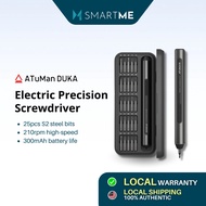ATuMan DUKA Electric Precision Screwdriver E1 Kit Type-C Rechargeable Repair Tools 25pcs Steel Bits 