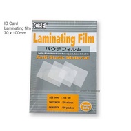 CBE ID CARD LAMINATING FILM 70mm X 100mm (150 micron)