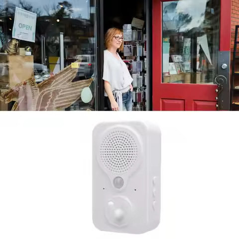Voice Prompt Doorbell Multilingual PIR Motion Detection Sensitive Voice Alert Entry System Power Eff