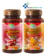 Bioplus Junior Calcium Gummy 80s + Bioplus Junior Gummy Fish Omega-3 80s