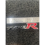 Honda Civic Type R Emblem Badge Red Chrome 3D Trunk Fender Grille Sticker FK8 FL5 Accessories