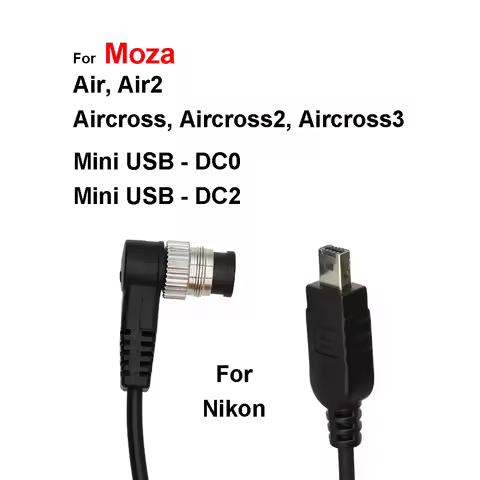 Mini USB (10 pins) to DC0 DC2 for MOZA Air2 AirCross 2,3 Mini-P Camera Control Cable M-DC0 M-DC2 for