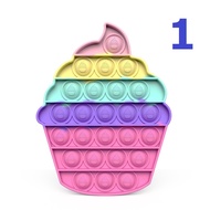 Pop it Press Rubber Cupcake Push Bubble Toys Button