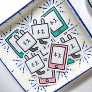 客製 | 手機 充電器手繪姓名貼 60張入