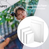 VFTT Glossy Photo Paper, A4 3R 4R 5R 6R A5 A6 Quick Dry Inkjet Printing Photo Paper, High Gloss 100/