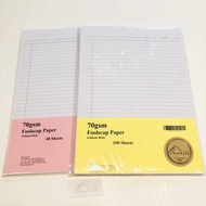Bunkuya Ruled Paper (W/O Hole) 70gm A4