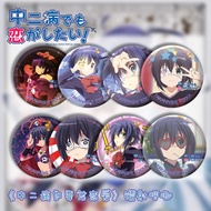 Little Bird You Liuhua Laser Badge Two Diseases Also Have to Love Tinplate Laser Bar Badge Broken Gl