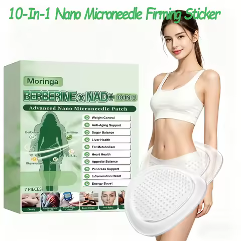 10 In 1 Overnight Microneedle Patch Natural Moringa Berberine NAD Plus Firming Skin Care Soluble Mic