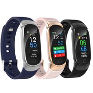 Smartwatch สมาร์ทวอท สมาร์ทนาฬิกาผู้หญิงกีฬา Pedometer บลูทูธกันน้ำ Smartwatch ความดันโลหิต Heart Rate Monitor สร้อยข้อมือสมาร์ท Android Ios Black