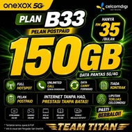 (FREE GIFT) 150GB + 5G +FULL HOTSPOT @B33 POSTPAID XOX
