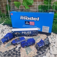Diecast Police Alloy Truck Car Set - Police Truck Car Miniature Package
