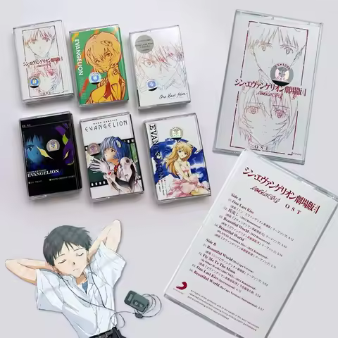 Anime NEON GENESIS EVANGELION EVA FINALLY One Last Kiss Music Tapes Cosplay Tape Soundtracks Box Car