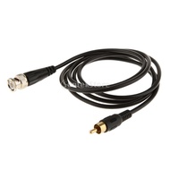 BNC Male to RCA Plug Cable Wire AV TV Video Connector Jack