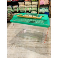 ❦Aquarium 210mm-2.5L Plastic  Fish Tank 21cmLx13cmWx11.5cmH (A-19)♚