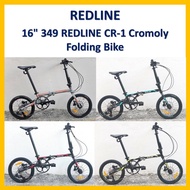 16" 349 REDLINE CR-1 Cromoly Folding Bike / Bicycle / Basikal Lipat 16-Inch / 16寸折叠自行车