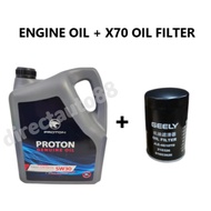 PROTON 5W30 ENGINE OIL FULLY SYNTHETIC 5W-30 ENGINE OIL 5L + PROTON OIL FILTER / X50 OIL FILTER / X7