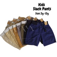 Kids Short Pants Seluar Pendek Budak Short Pants Boy Slack Kids Cotton Boy Short Pant Seluar Budak L