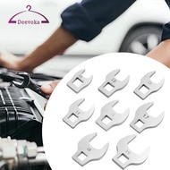 [deevoka] 8x 3/8 Inch Drive Crowfoot Wrench Set Professional Easy to Use 10 to 19mm