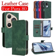 For Pura80 Flip Leather Phone Case For Huawei Pura 80 pro plus 80 Ultra 80pro+ 80proplus 80Ultra Pur