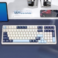 freewolf K8 คีย์บอร์ดไร้สาย Mechanical keyboard แป้นพิมพ์เล่นเกม สําหรับIOS PC มือถือ
