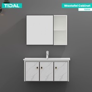 Wastafel Cermin Kabinet Set Minimalis Kamar Mandi TIDAL TD054