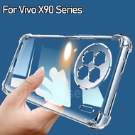 Casing For Vivo X70 X80 X90 Pro Plus X90Pro X90ProPlus X90Pro+ VivoX90 Pro Transparent TPU Shockproof Casing Protection Anti-fall Back Cover