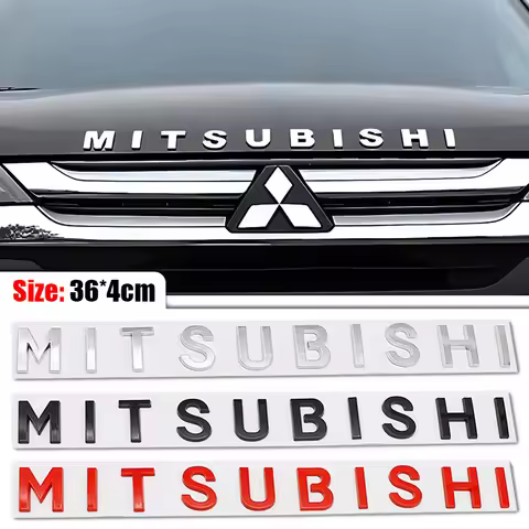 3D Mitsubishi Car Front Hood Emblem Badge Sticker For ASX Lancer 10 9a Pajero Outlander 2013 Sport L