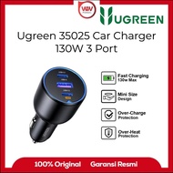 UGREEN 35025 Car Charger 130W Multi Port USB Type C PD QC 4.0
