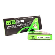 100% Original AJI RACING Chain Drive 428H 122L Sprocket O-Ring Gold Rantai Heavy Duty 428 122 Y16ZR 