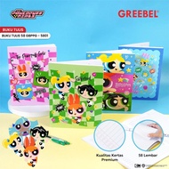 [ 1 BOOK ] GREEBEL NOTEBOOK 58 Sheets I School Notebook A5 Power Puff Girl GBPPG I 5801