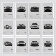 Famous Cars World Famous Sports Car DBS DB5 DB9 DB11 Poster and Prints Canvas Painting Wall Art Pict