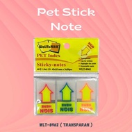 Pet Stick Note Transparent Walito 8962