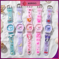 Cute Sanrio Silicone Strap Watch Children's Watch Kuromi Melody Cinnamoroll Student Watch