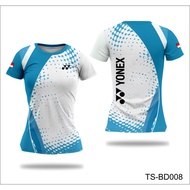 Women's full print badminton sports jersey TS-BD6-8