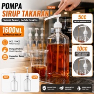 SEMYOO Syrup Pump Bottle 1600ML Syrup Dispenser 5CC 10CC Pump Bottle for Coffee Cafe Drinks