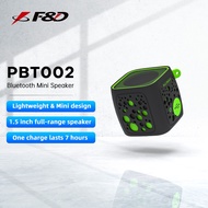 F&D PBT002 Bluetooth5.0 Support TF Card Silicone Protective Cover Mini Portable Full Range Powerful 