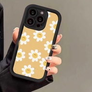 YX182 Case For Iphone 7G 8G 7+ 8+ X XS XS MAX XR 11 12 13 14 15 PRO MAX Silicone Daisy Flower Yellow