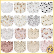 OMG* Ruffle Bib Soft Floral Burp Cloth Drool Bib Baby Soother Teething Towel Unisex