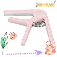 MIH ​Guitar Capo​, ​Beginners Capo Pink/Light green/Black/White ​Spring Capo​, Convenient ABS ​Even 