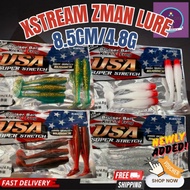 【Xstream】8.5CM/4.8G 5PCS Zman Clone TPR soft plastic lure bait float umpan casting Haruan Toman