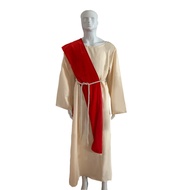 Jesus Cosplay Costume Adult Men Plus Jesus Wig And Beard Jesus Costume Men Jesus Christ Costume Jesu
