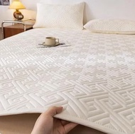 雜乜鋪 - 夏季涼床褥套裝（床褥墊+枕頭套*2）#軟墊#防滑墊#可水洗#床笠#床褥#床單#床套#床墊#床褥保護套#送枕頭套