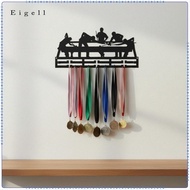 Eigell Metal Medal Display Shelf Bar Accessories Award Holder Wall Mount for Cycling Team Sports