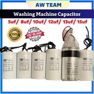 CBB60 Washing Machine Capacitor 5uf 8uf 10uf 12uf 13uf 15uf 450V Motor Starting Capasitor Mesin Basu