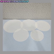 (1/5pcs)Disposable Round Bleach Grease Proof Baking Mat Paper/Air Fryer/Cake/Steamer/BBQ 烘焙蛋糕/烧烤用纸 Kertas Kek