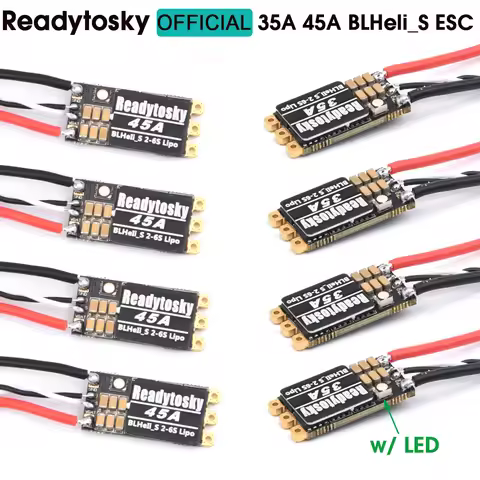 Readytosky 35A 45A BLHeli_S BLS 2-6S ESC Built-in Programmable RGB LED ONESHOT125 D-Shot 150/300/600