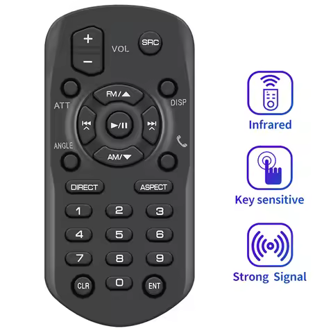 Remote Control Plastic RM-RK258 For JVC DVD/CD/USB Receiver KW-M450BT KW-V21BT KWV21BT KWV12 KW-M25T